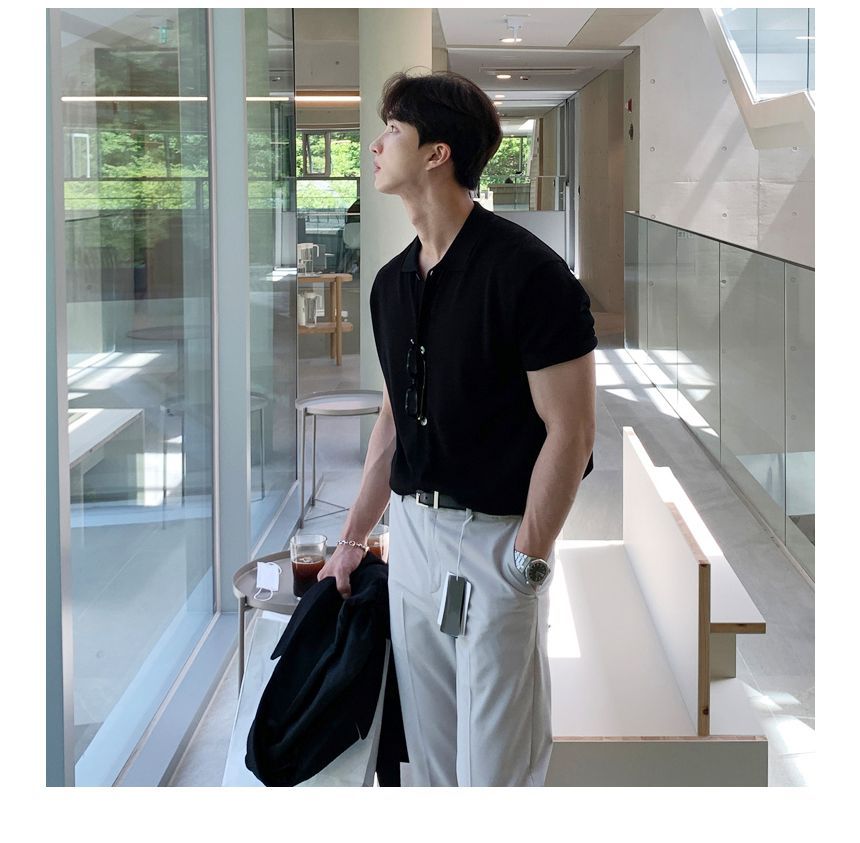 Naideth - Poloshirt met korte mouwen en knoopjes