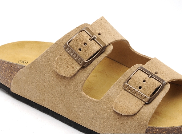 Plakton mules et sabots plats femme cp beta 340010 beige