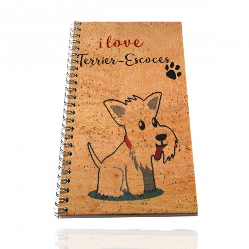 Caderno de cortiça 