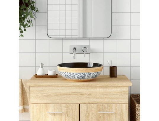 VIDAXL - Vasque à poser multicolore rond f41x14 cm céramique