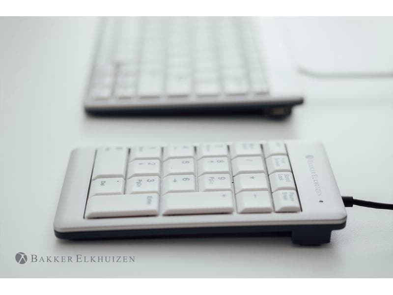 BakkerElkhuizen Ziffernblock UltraBoard 955 Externer Ziffernblock mit konkaven Tasten und dunkler Beschriftung