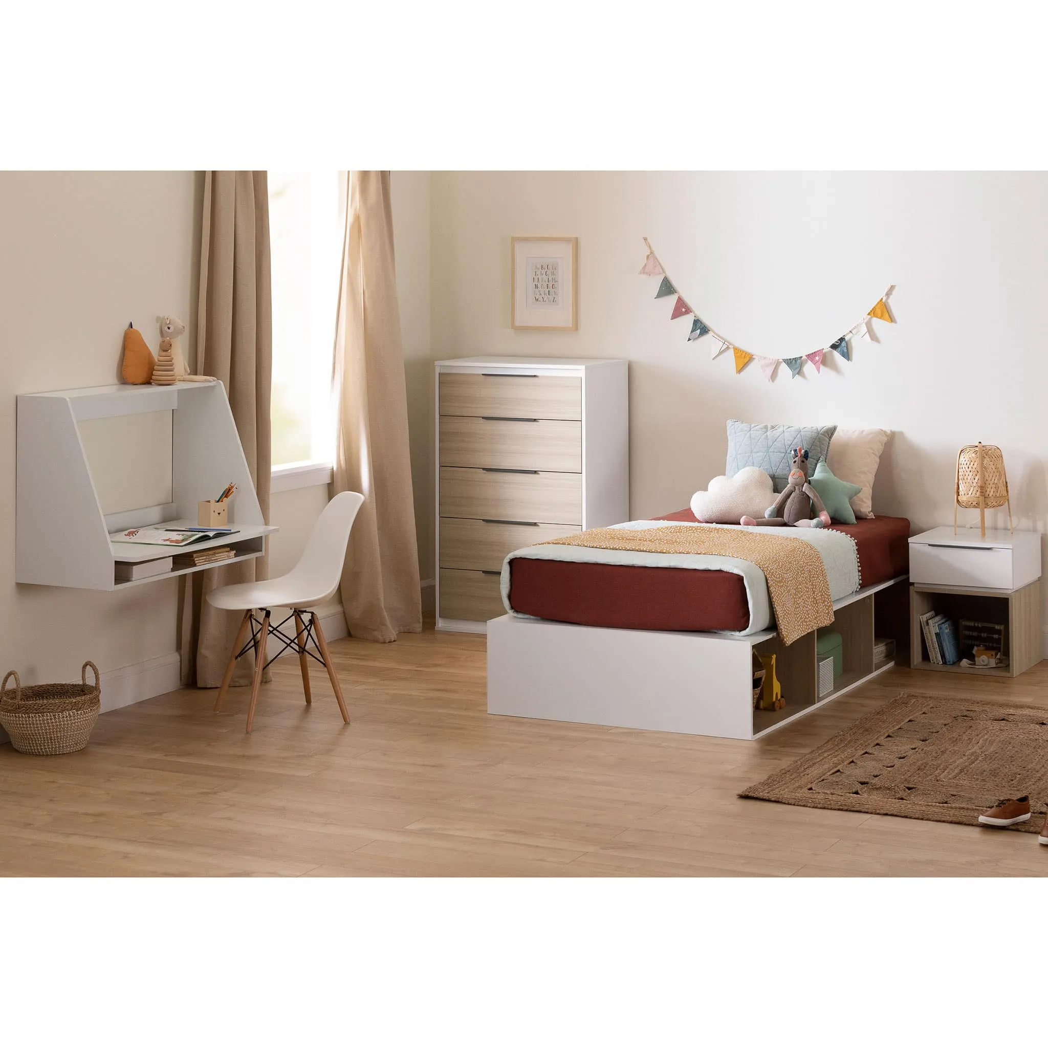 South Shore Bureau de travail - Hourra Blanc solide