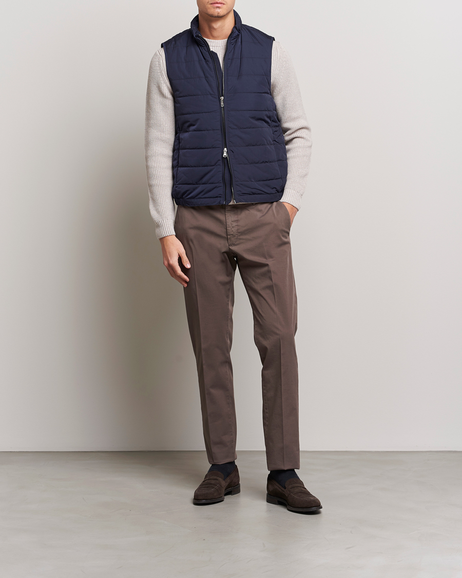 Oscar Jacobson Liner Evo Waistcoat Blue