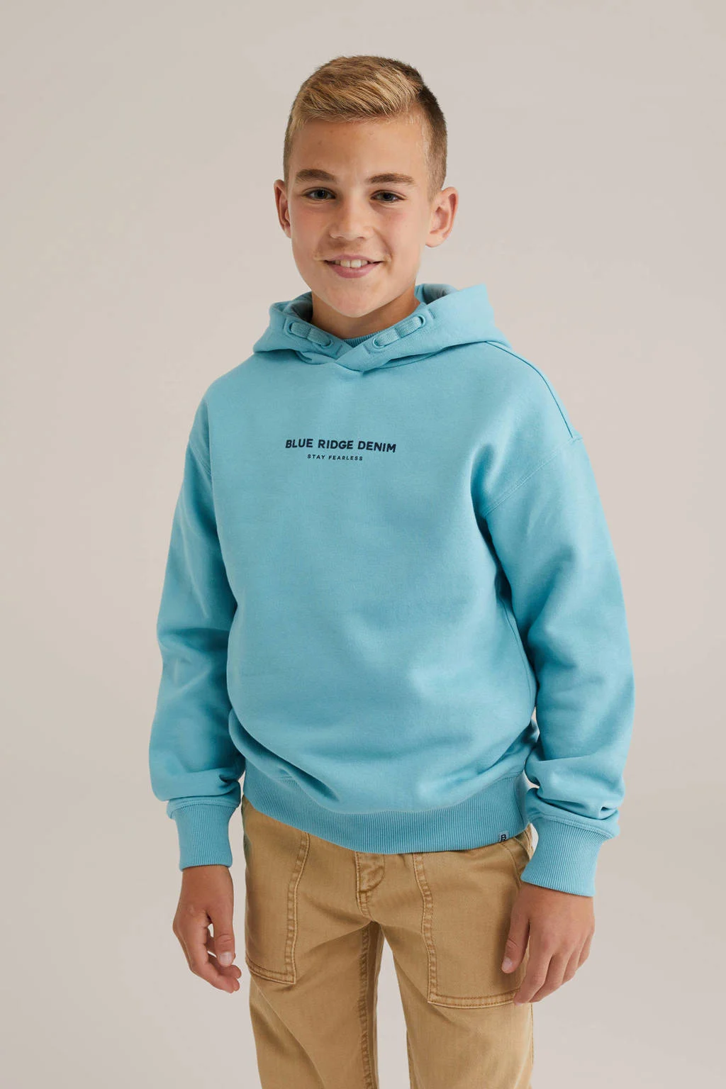WE Fashion Blue Ridge hoodie blauw