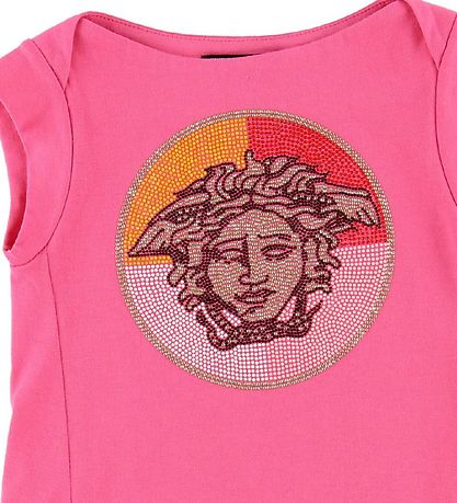 Young Versace Kjole - Pink m. Medusa/Nitter