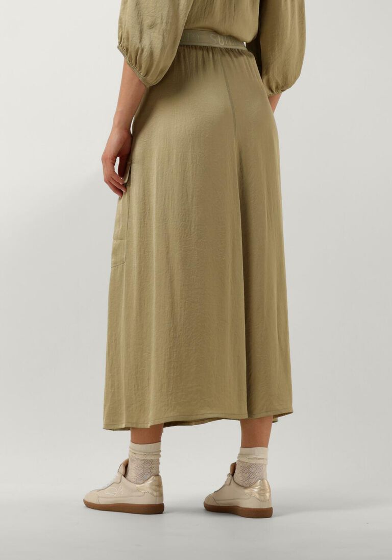 SUMMUM groene summum midirok skirt silky touch