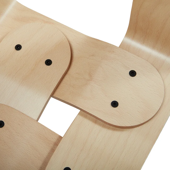 Frederik Roijé - Criss Cross Hocker, Buche natur