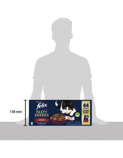 Felix Multibox Heerlijke Reepjes Farm Selectie - Kattenvoer - Mix 44x80 g