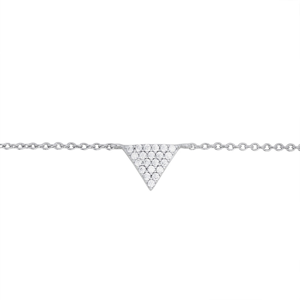 Bracelet Cassandre Argent Blanc Oxyde De Zirconium