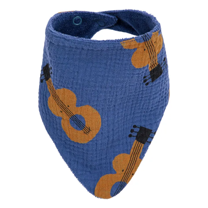 Bobo Choses Lot 2 Bavoirs Coton Bio Guitares | Bleu