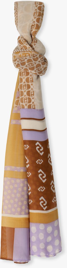 LIU JO beige liu jo sjaal logo scarf