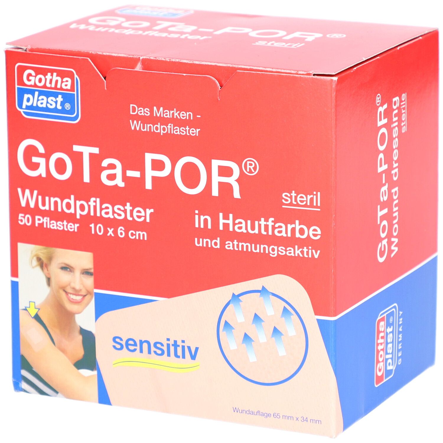 GoTa-POR® Wundpflaster steril 60  x 1000 mm hautfarben