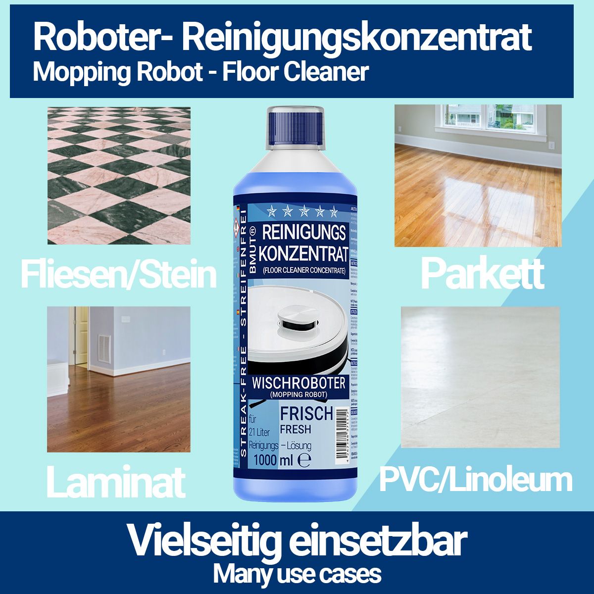 BMUT Wischroboter Reinigungsmittel Konzentrat