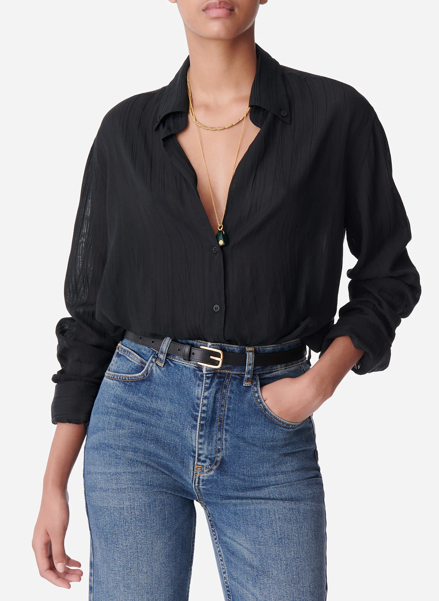 DRUYAT - Chemise fluide | Noir