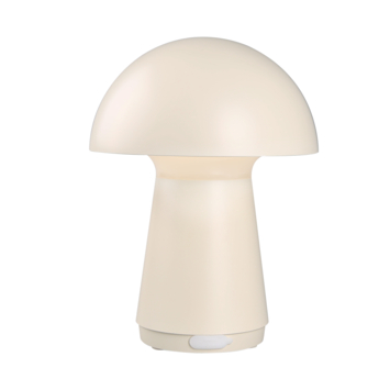 Tafellamp Mush draadloos LED 3W USB oplaadbaar, beige