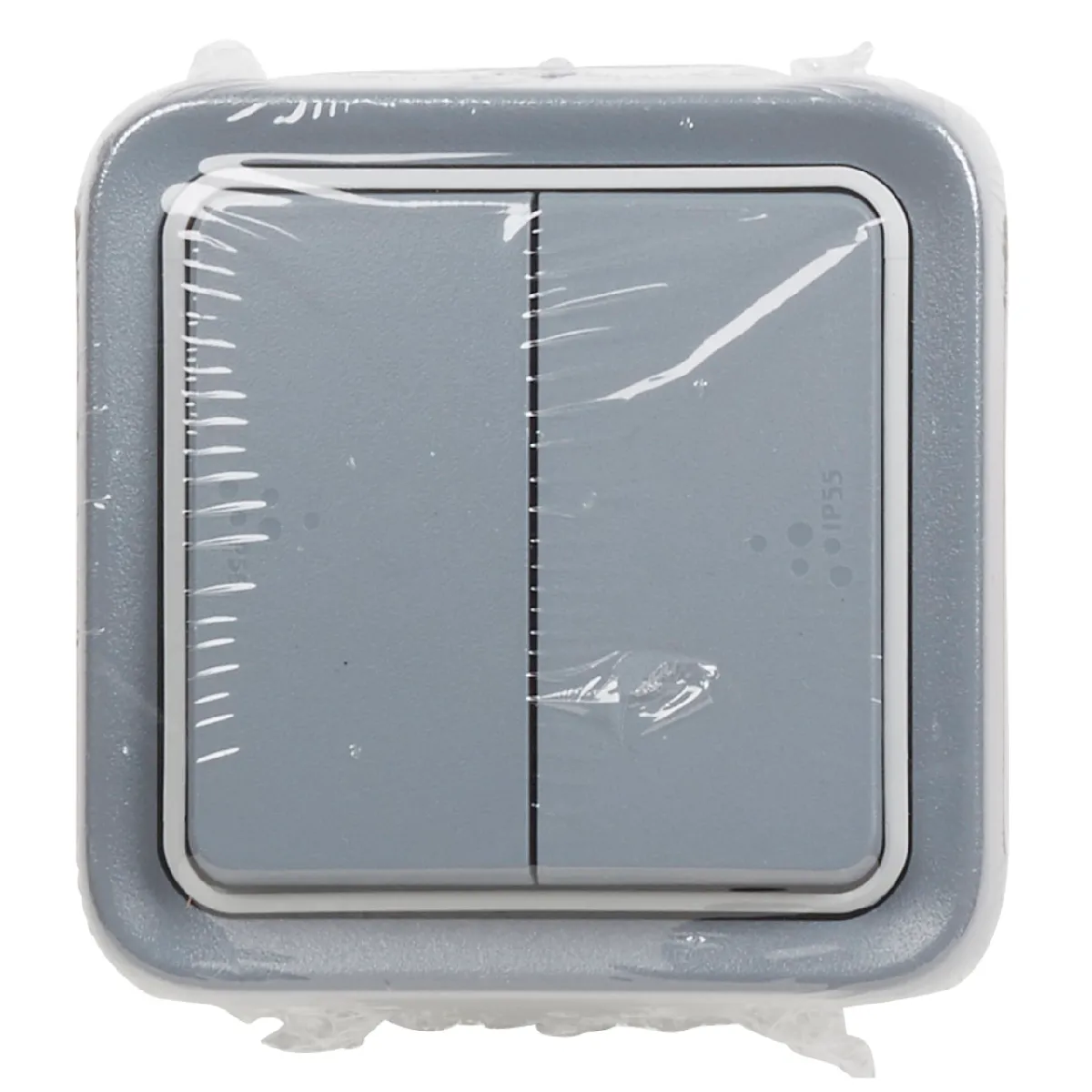Legrand Double Va-et-Vient Plexo - Gris
