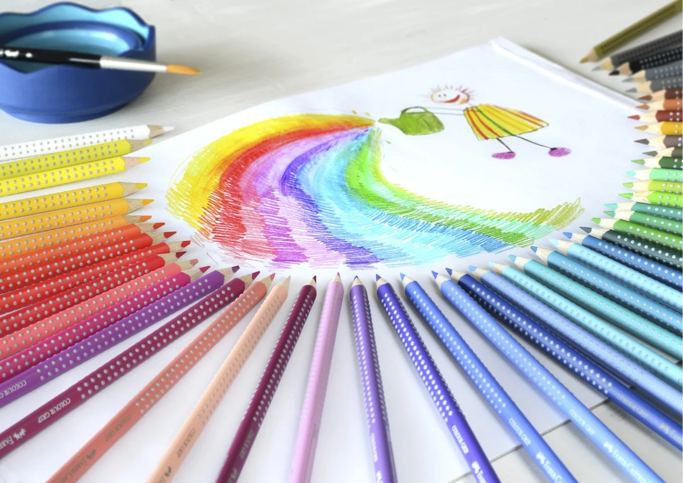 Faber-Castell - Colour Grip Farveblyanter - Æske med 48 stk. (112449)