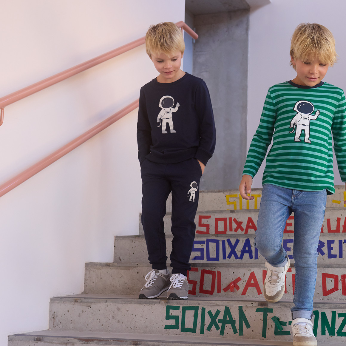 Topolino Kinder Sweatshirt mit Astronaut-Applikation dunkelblau