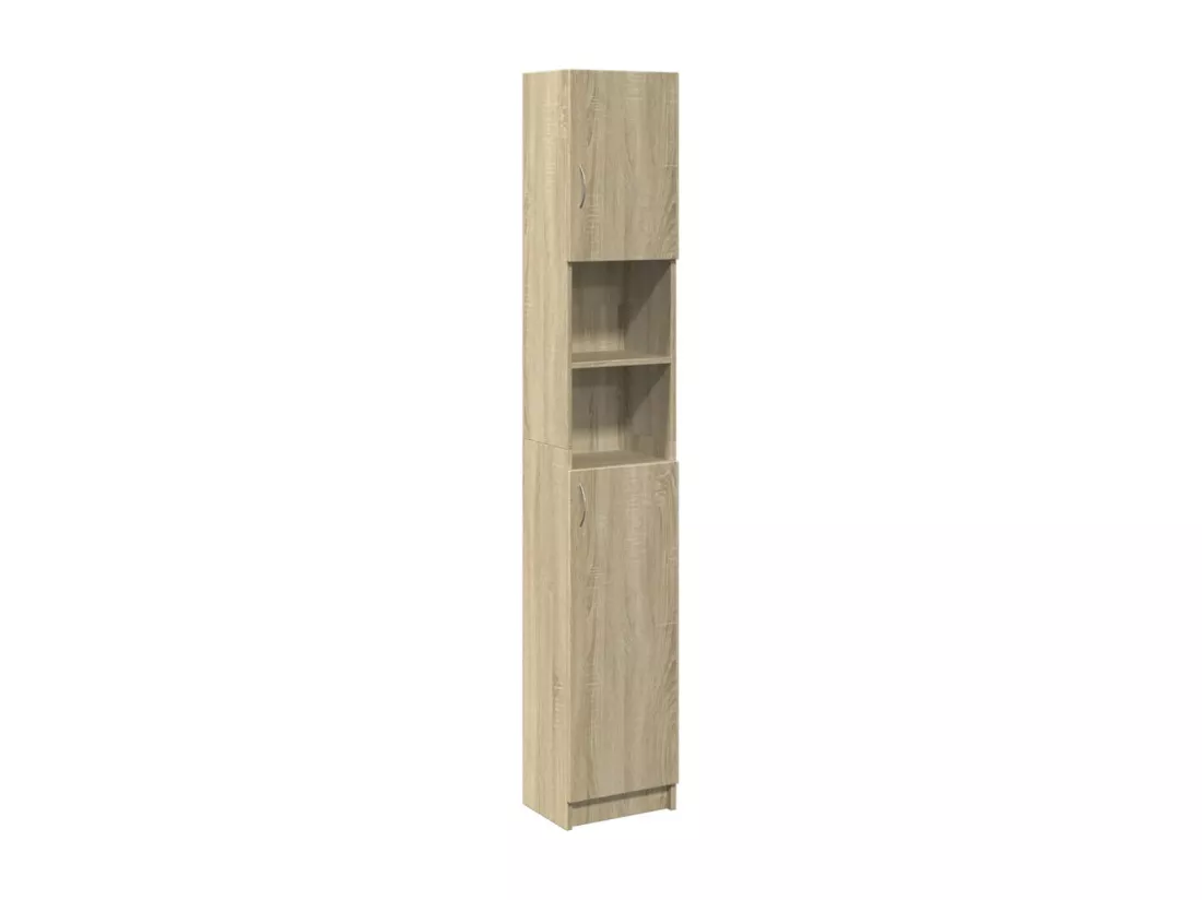Armoire de salle de bain Chêne sonoma 32x25,5x190 cm Aggloméré
