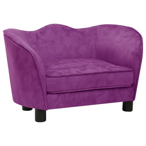 Sofá para cães Vidaxl roxo com encosto