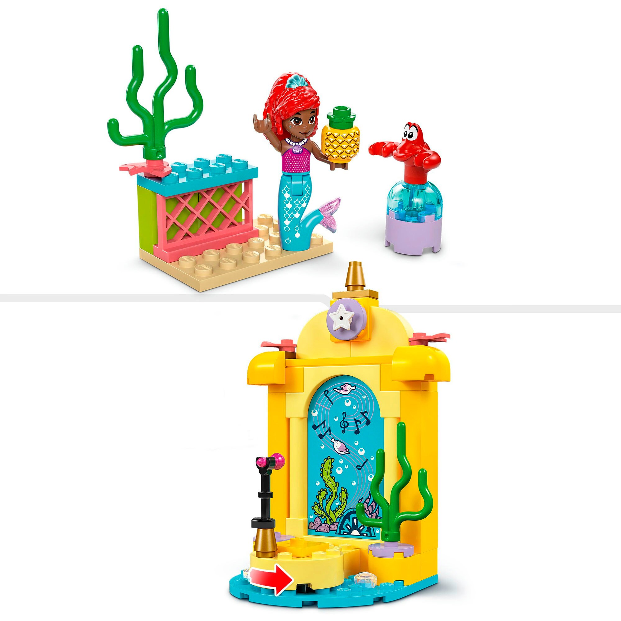 LEGO Konstruktionsspielzeug Disney Princess Arielles Musikbühne