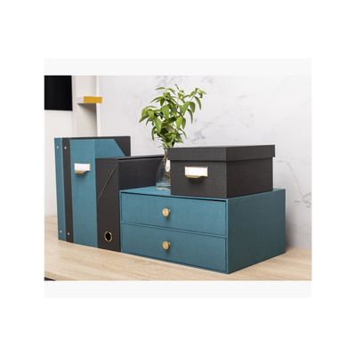 Exacompta OfficeByMe - Module de classement 2 tiroirs - pour A4+ - bleu canard