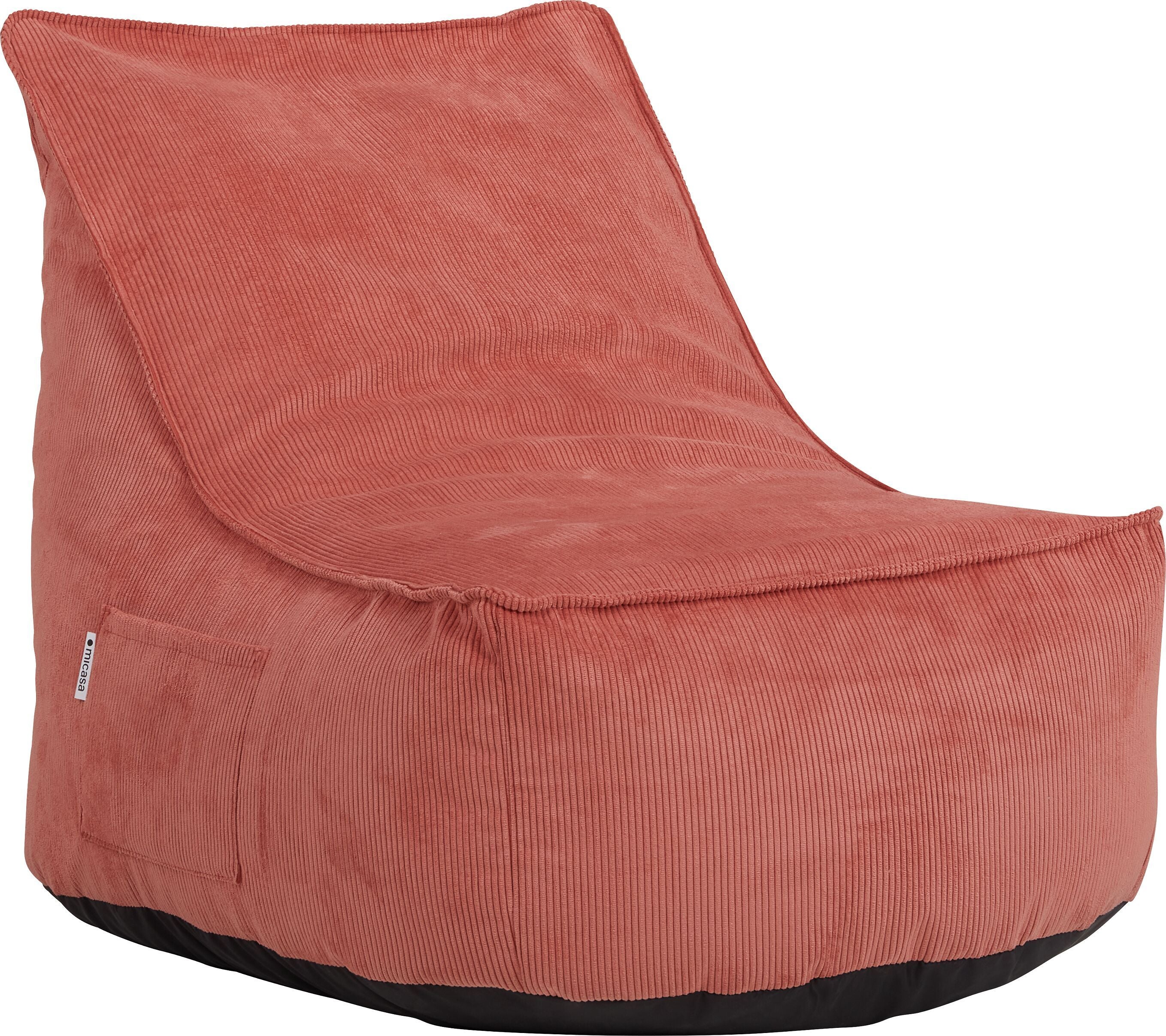 QUEENS Kindersitzsack - Rot / B: 50.0 cm x T: 65.0 cm x H: 40.0 cm