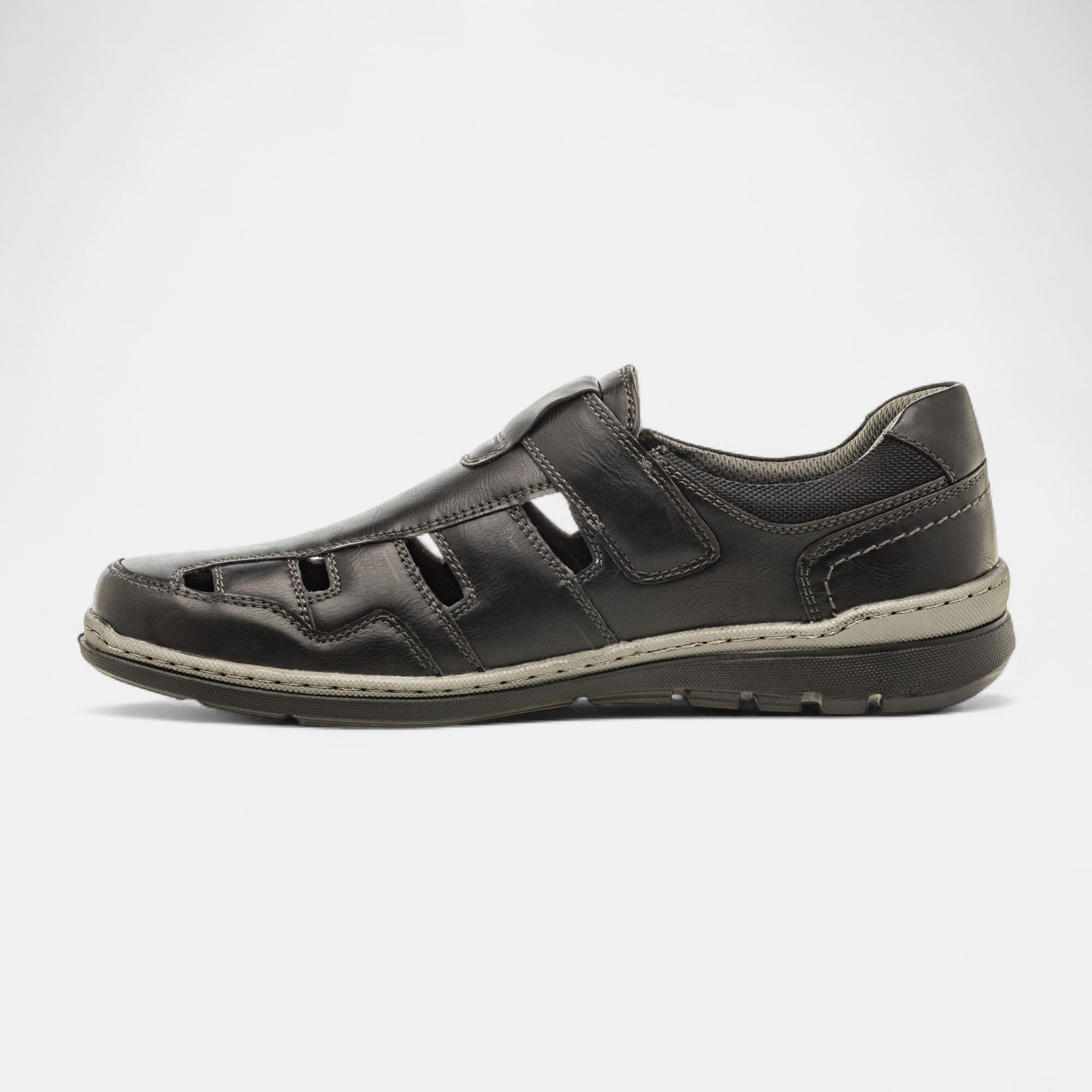 Nu-pieds confort Homme noir