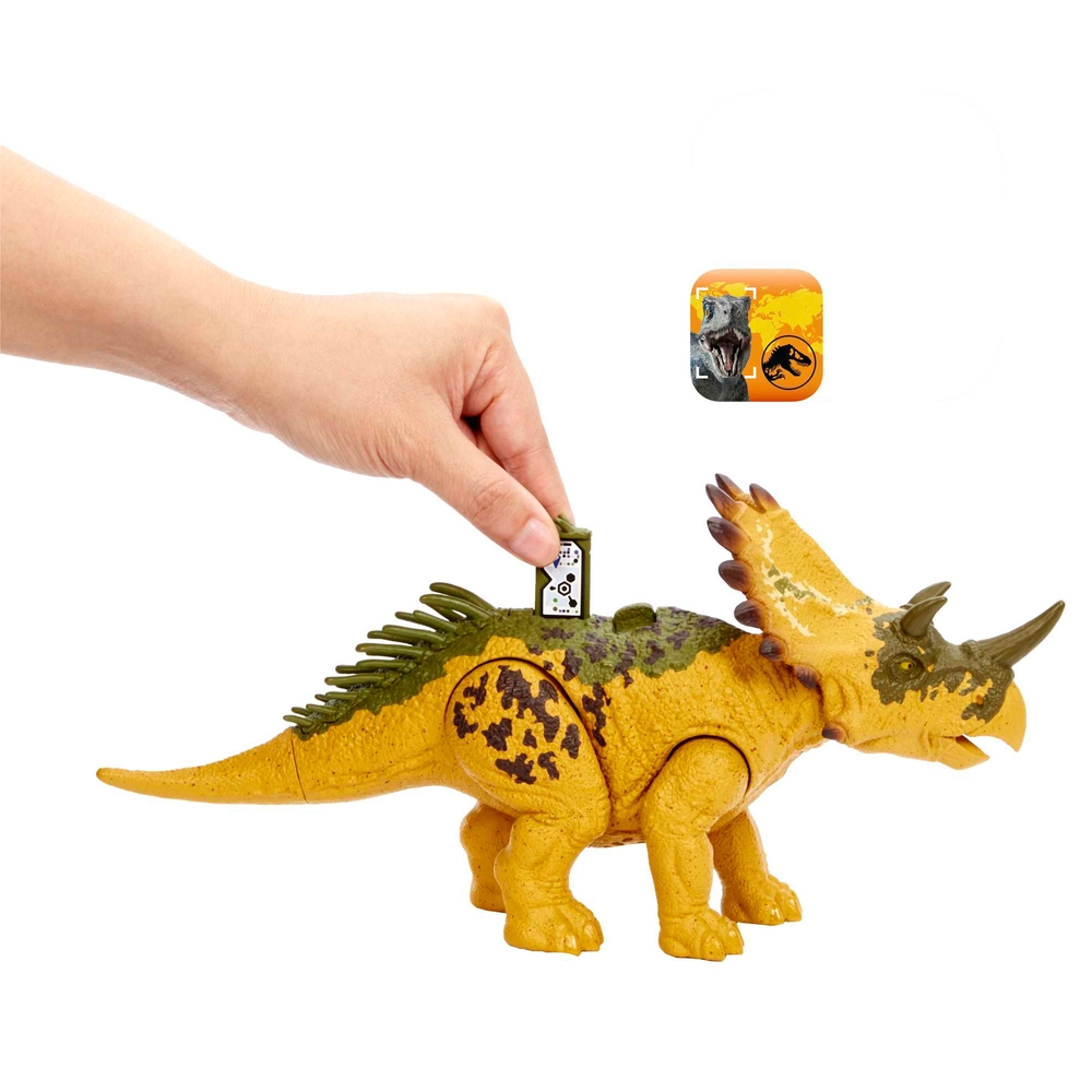 Jurassic World Wild Roar Regaliceratops Dinosaurier-Spielfigur mit Sound