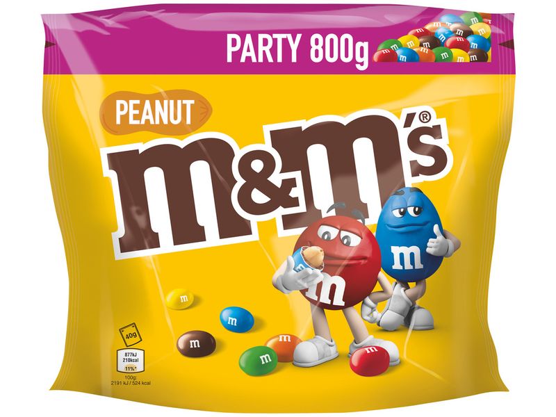 M&M's Peanut Party 800 g Erdnüsse die die Party rocken der Snack der alle begeistert