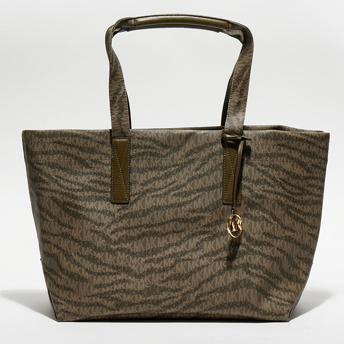 Michael Kors Cabas The Michael animal print vert kaki - 50x30x8 cm