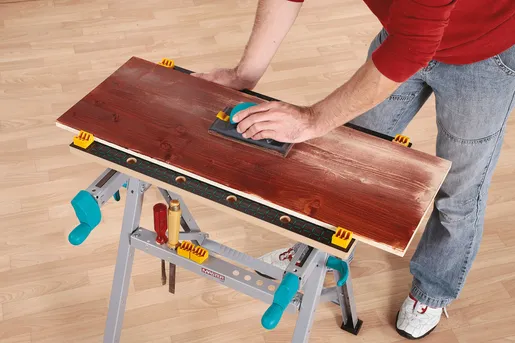 wolfcraft GmbH MASTER 200, Savbuk arbejdsbord, MDF, Aluminium, Sort, 180 kg, 14,5 cm, 36,5 cm