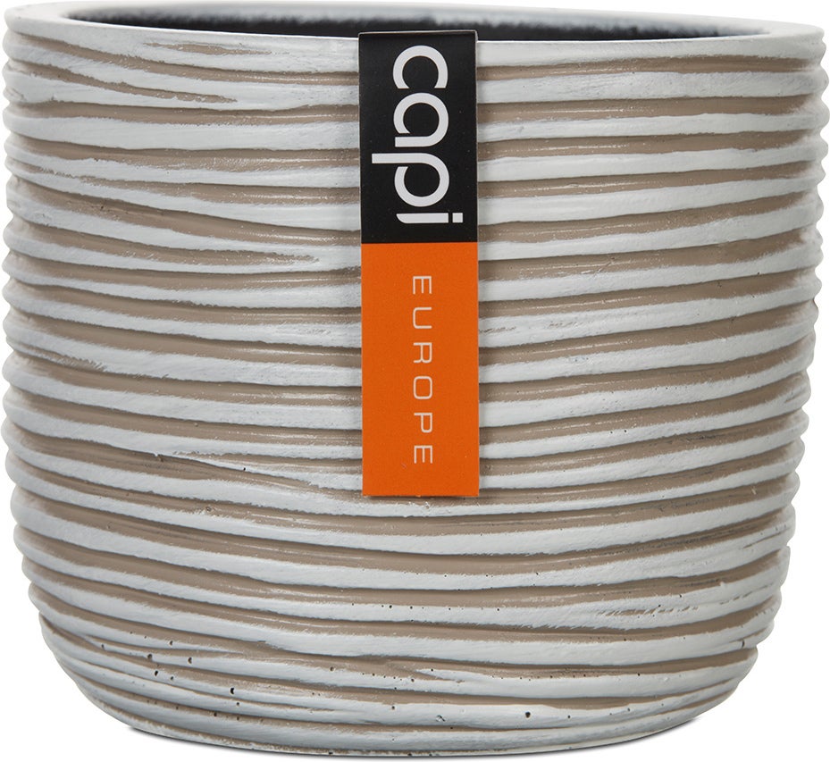 Capi Europe bloempot Nature-Rib crème D 7,6 H 6,2 cm