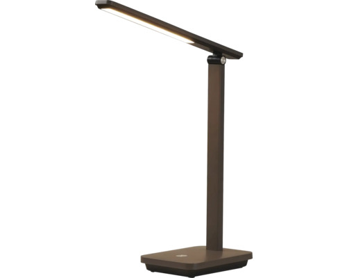LED oplaadbare tafellamp met touchdimmer, 3,6 W, 360 lm, 3000-6500 lm, HxB 35x33 cm, Iniesta cappuccino