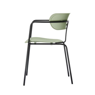 Chaise BISTRO - avec accoudoirs - vert