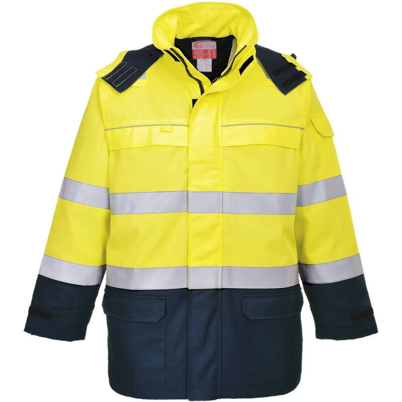 Portwest FR79 Parka Bizflame Rain+ Hi-Vis Arc