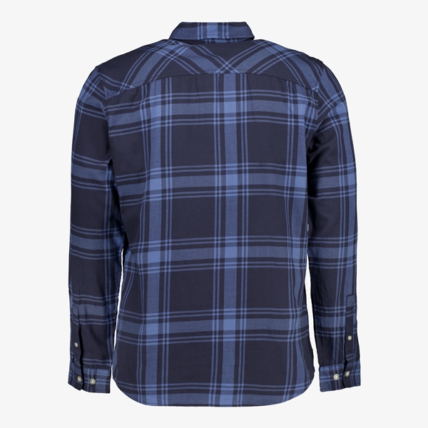 Produkt geruit heren overhemd blauw