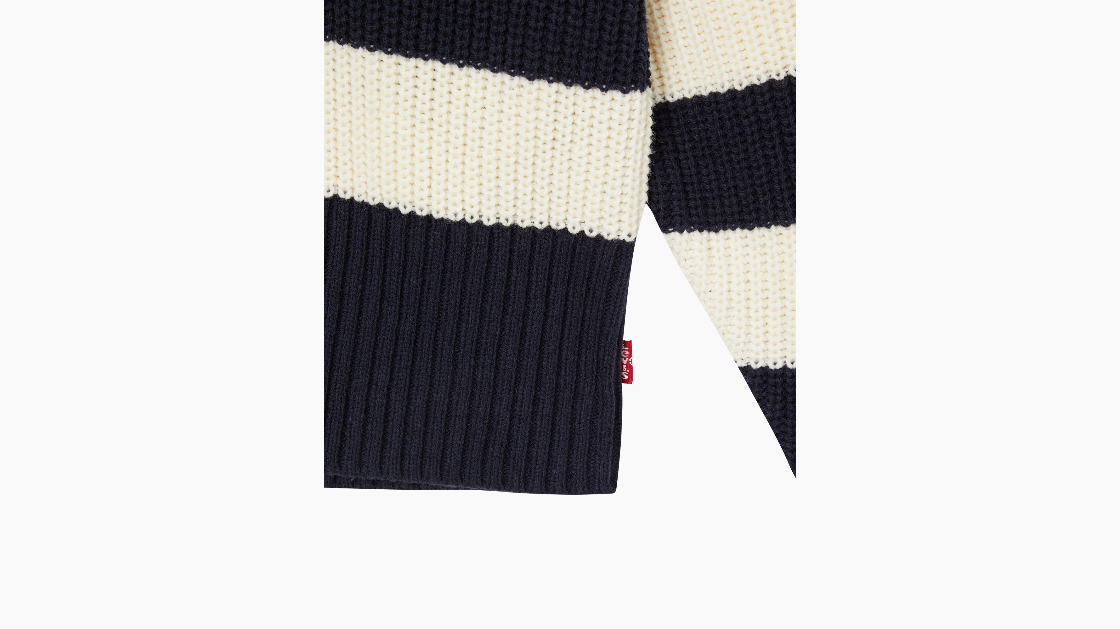 Pull-over col polo Eve - Gem Stripe Nightwatch - Bleu