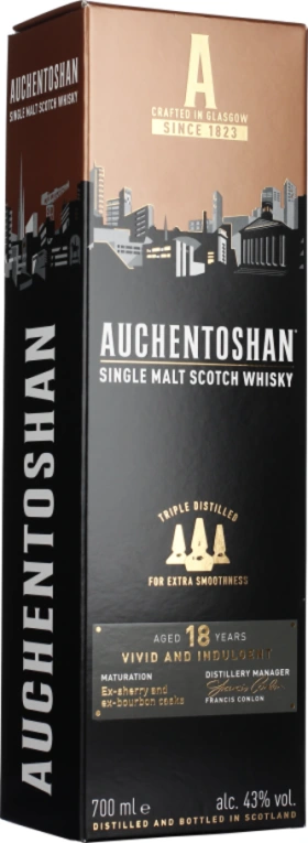 AUCHENTOSHAN 18 YEARS SINGLE MALT 70CL