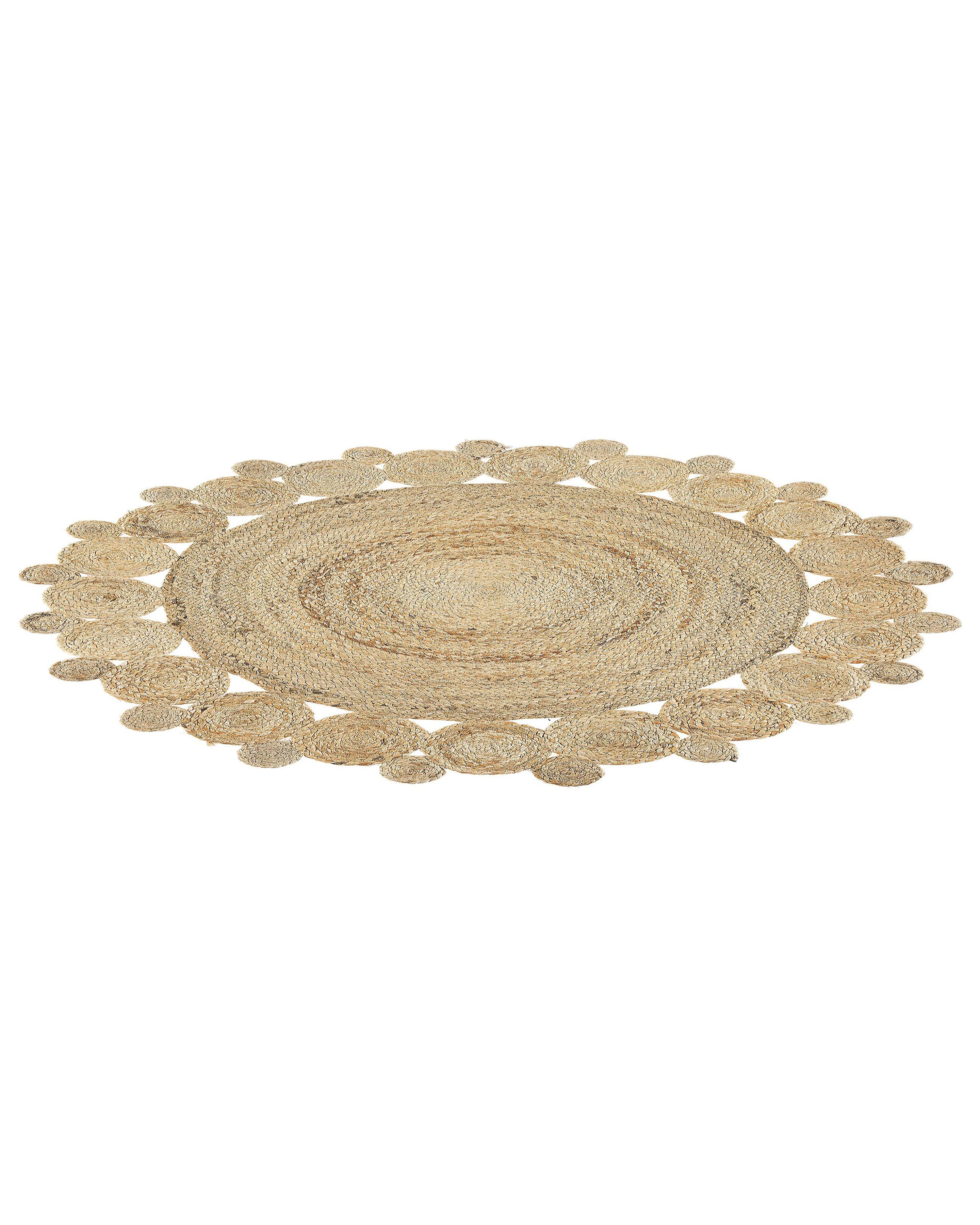 Vloerkleed GOLGEN Beige ø 120 cm Jute