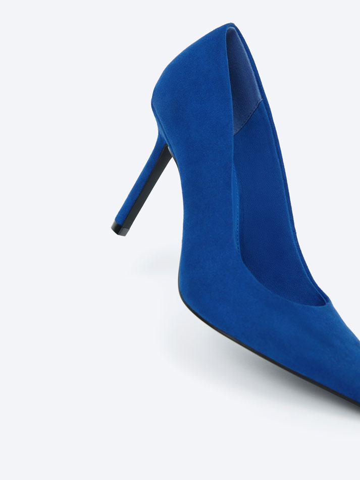 Sapato de salto baixo - Azul