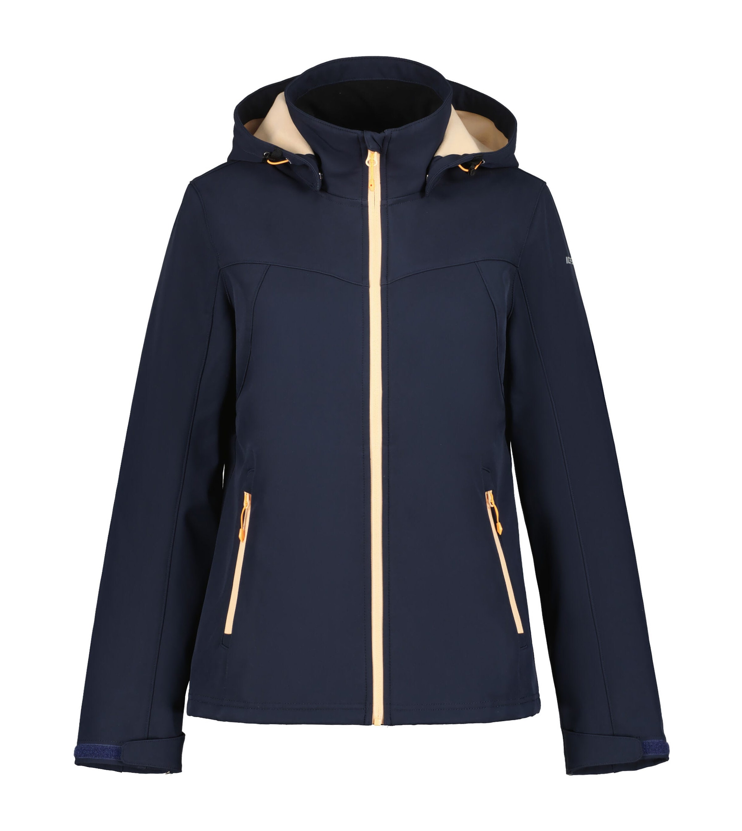 Icepeak Softshelljacke »D SOFTSHELLJACKE BRENHAM« mit Kapuze mit hohem Stehkragen