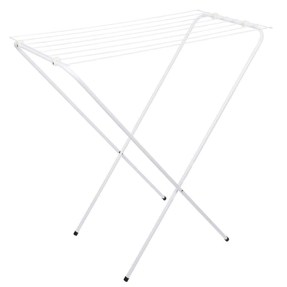 Séchoir 7m d'étendage acier blanc 79x40xH81cm