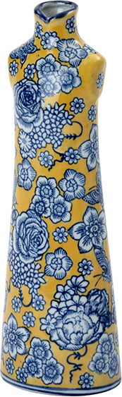 Intratuin vaas Saskia geel 10 x 8 x 31 cm