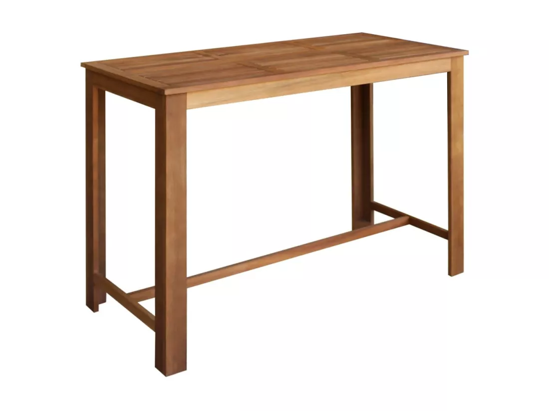 Table de bar Bois d'acacia solide 150 x 70 x 105 cm