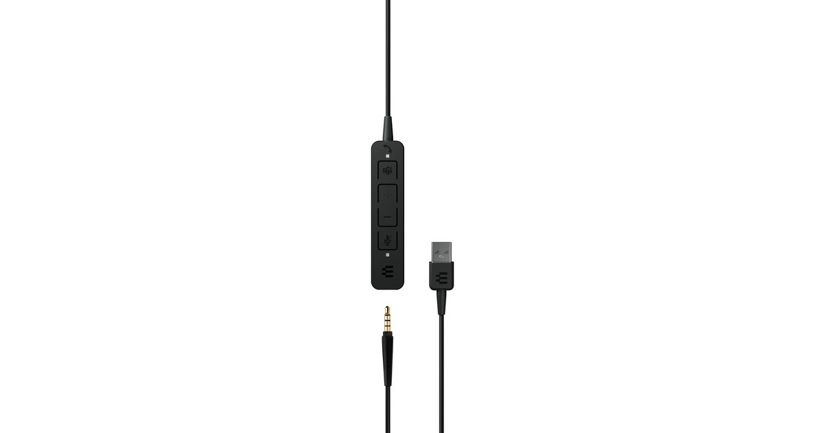 EPOSADAPT 165T USB II on-ear headset  (Zwart)