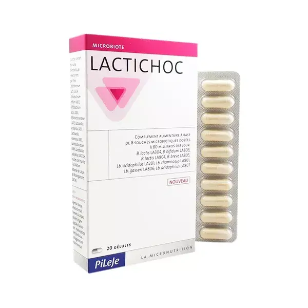 Pileje Lactichoc - Probiótico - 20 cápsulas