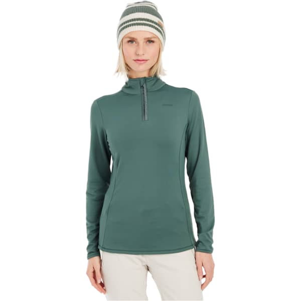 Sweat polaire PROTEST REFABRIZ 1/4 ZIP TOP W EVERGREEN