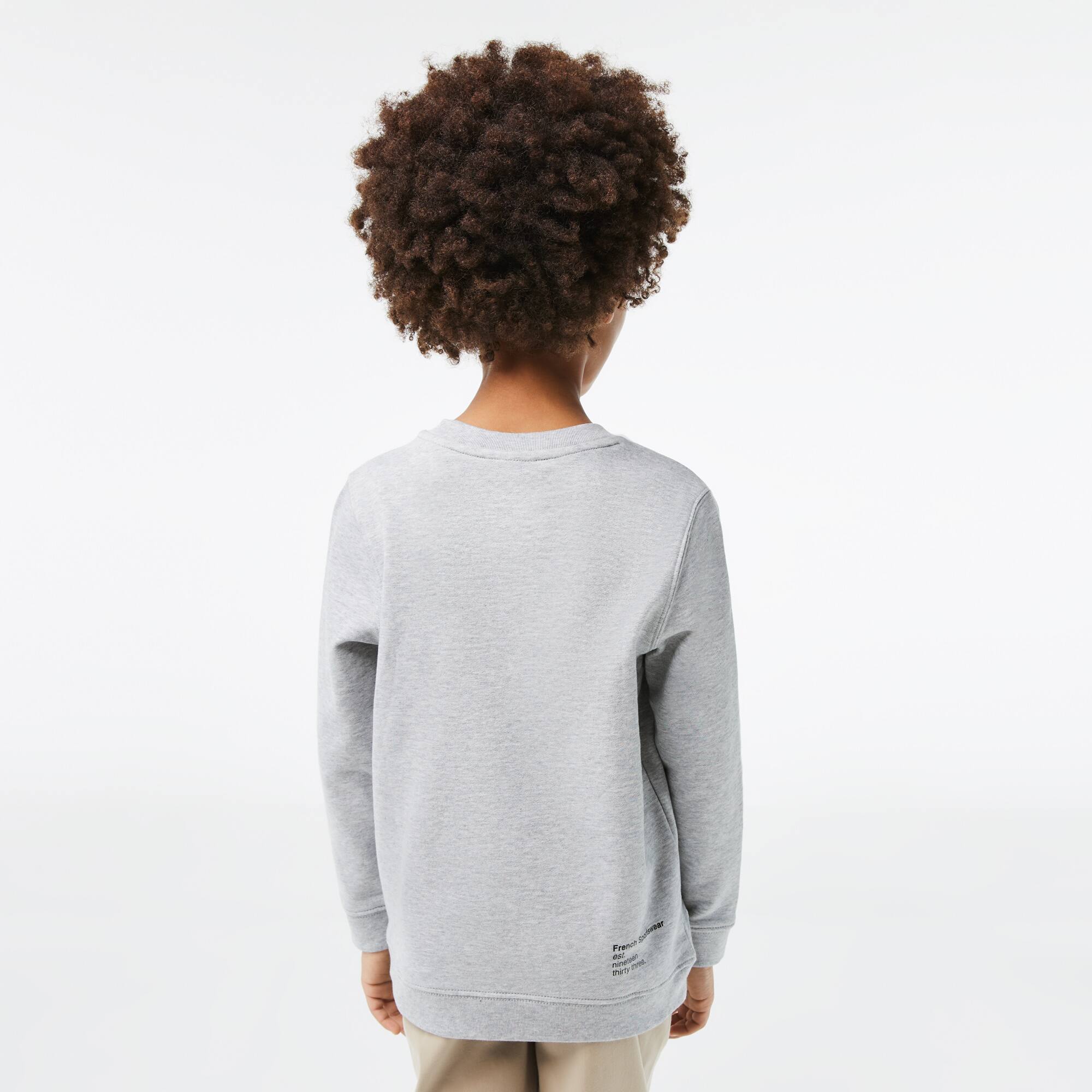 Jungen LACOSTE Sweatshirt mit geripptem Kragen Pullover & Sweatshirts - Grau - Lacoste - Jungen