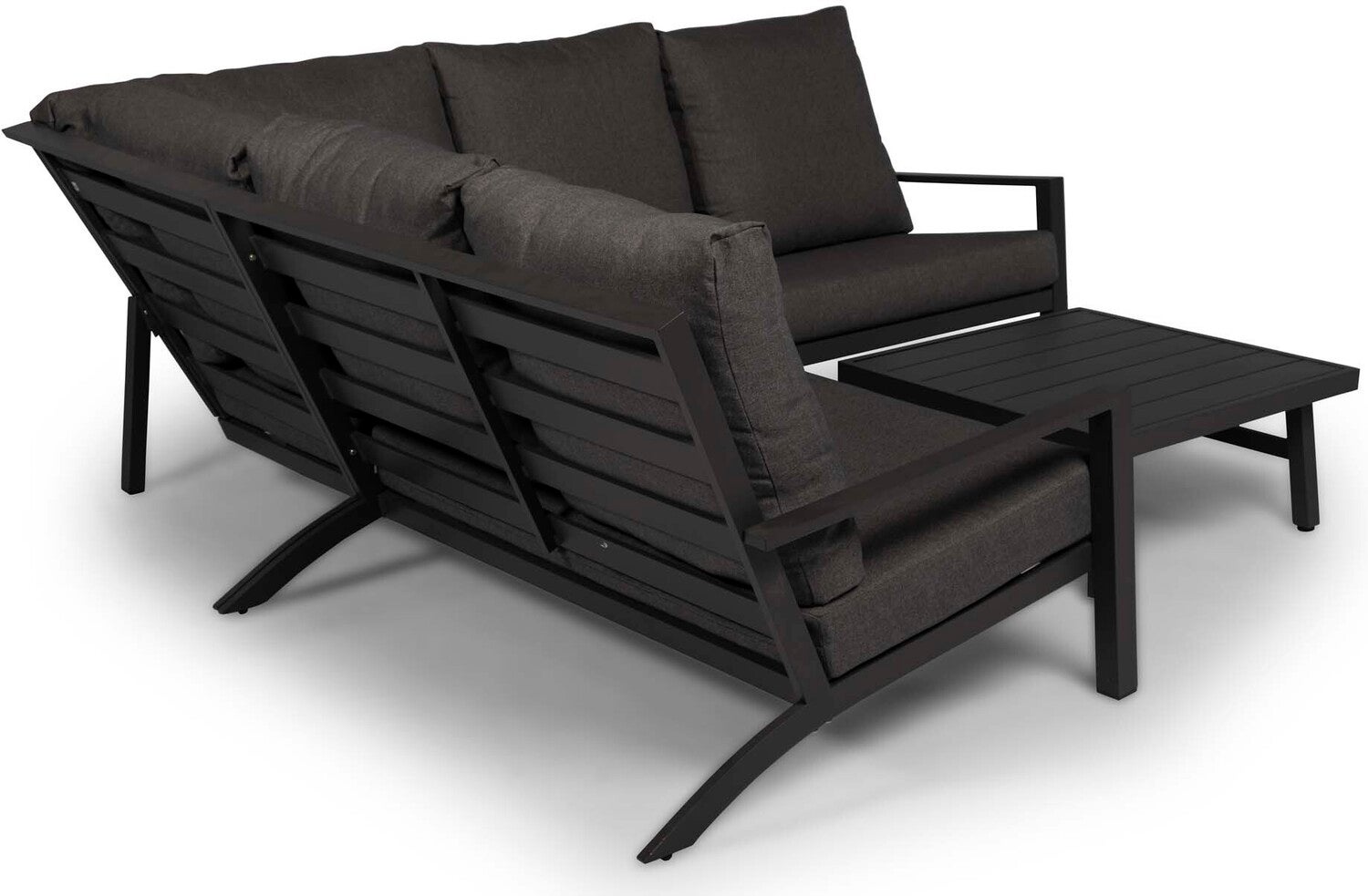 Tierra Outdoor 5-zits loungeset Lima zwart